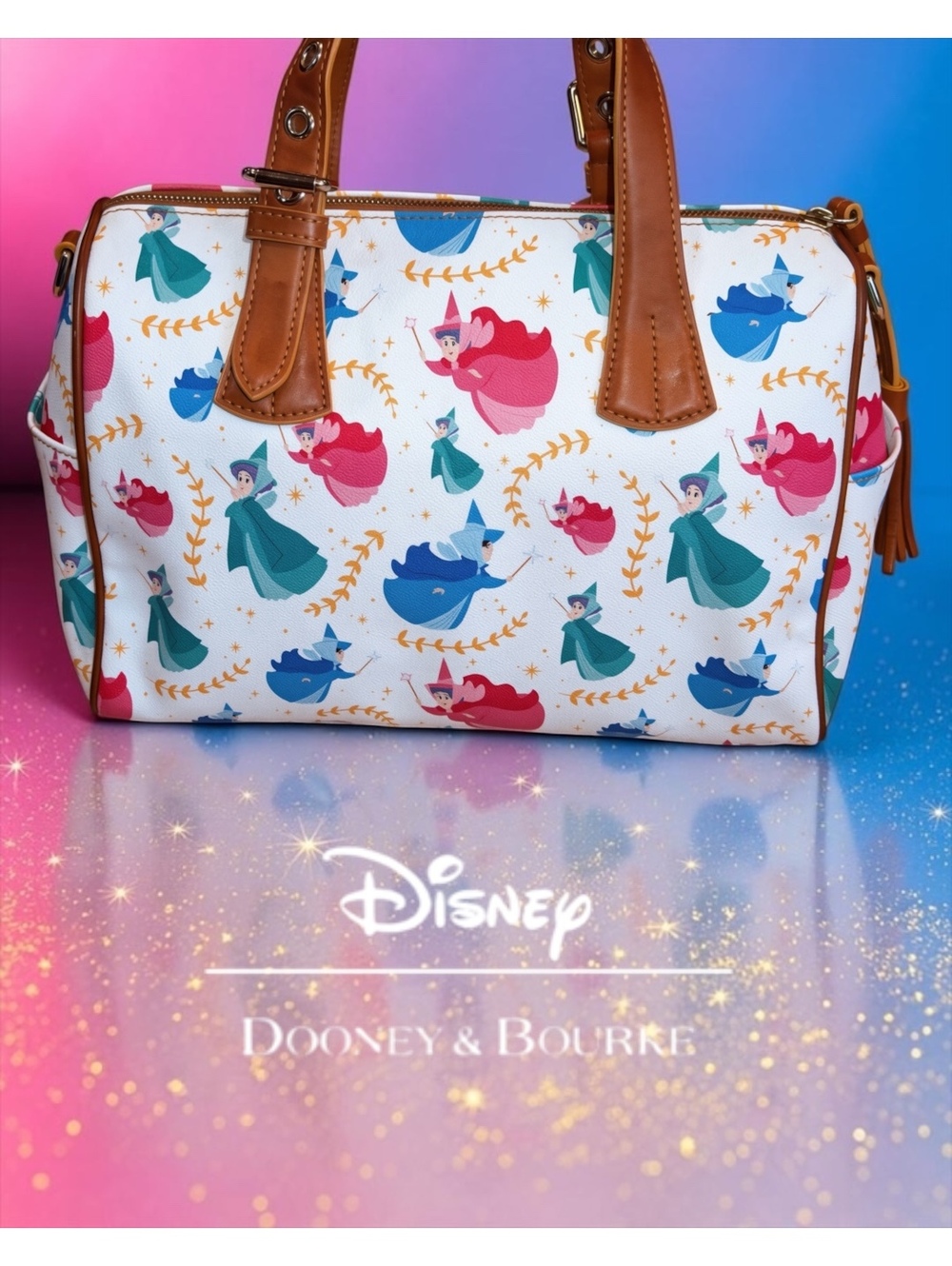 Disney Dooney & Bourke Sleeping Beauty 60th Anniversary Satchel - Picture 5 of 13